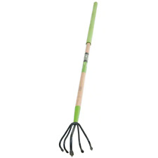 Ames Cultivator 5-tine Welded Floral Lightweight W Cushion Grip Hardwood Handle