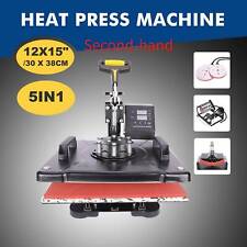 Secondhand 5 In 1 Heat Press Machine Swing-away Digital Sublimation For T-shirt