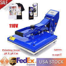 15x15 High Pressure Clamshell Heat Press Transfer T-shirt Sublimation Machine