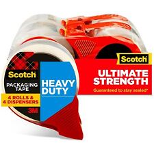 Scotch 3850 Heavy-duty Packaging Tape 1.88 X 54.6yds 3 Core Clear 4pack