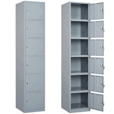 School Locker Steel Metal Storage Locker Cabinet With 6 Doors For Employees 71h