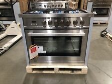 36 In. Gas Range 5 Burners Stainless Steel Open Box Cosmetic Imperfections