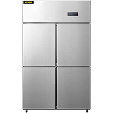 Vevor Commercial Reach-in Refrigerator 4 Doors Upright Fridge Freezer 27.5 Cu.ft