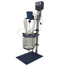 Chemical Lab Jacketed Glass Reactor Vessel 5l Digital Double Wall Vacuum Reactor