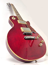 Vintage Aria Pro Ii 1970s Les Paul Type Guitar Wine Red Burgundy Walnut Beauty