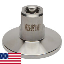 Kf-25 Nw-25 18 Npt Female Adapter Vacuum Fitting Ss304 Loco Science