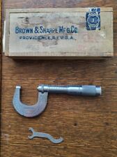 Vintage Brown Sharpe No. 13 0-1 Outside Micrometer Usa