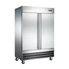 Peakcold 54 Commercial Reach In 2 Door Stainless Steel Restaurant Refrigerator
