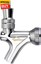 Stainless Steel Core Draft Beer Faucet Polished Brass Beer Faucet For Keg Tap To
