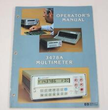 Hewlett Packard 3478a Multimeter Operators Manual