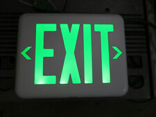 Dual Lite 93048325 Green Led Exit Sign 120-277v Single Of Double Sided Eveugwei