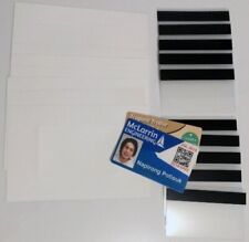 10 Teslin Id Card Kit - 1-up Inkjet Teslin Sheets Butterfly Pouches With 1...