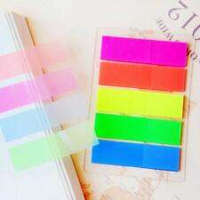 100 Pcs Fluorescence Sticky Notes Memo Flags Bookmark Sticker 2022 Hot