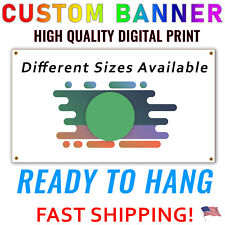 Custom Banner Sign - Quality Digital Print - 18oz Vinyl - Fast Shipping Usa