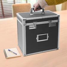 Portable Fireproof Document File Organizer Box Storage Filing Cabinet Safe Box