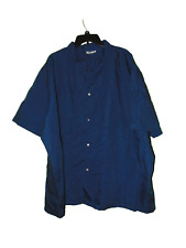 Chefwear Blue Kitchen Jacket Shirt 5x Men New Short Sleeve