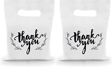 100pcs Small Thank You Merchandise Bags Plastic Goodie Bags Party Favor Bags For