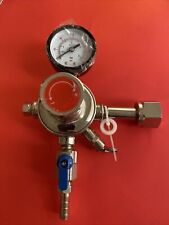 Co2 Regulator Pressure Gauge Stainless Steel Beer Keg Single