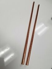 14 .25 Solid Copper Round Stock Bar Rod 12 2 Pieces