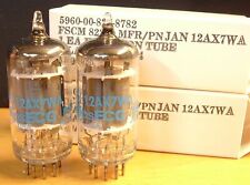 Tubes 2 New Philips 12ax7wa Blue Label Matching 12ax7a Nos Nib Usa Hickok Tested