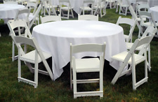 8pack White Foldable Dining Chair Event Wedding Chairs For Parties Church