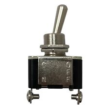 Heavy Duty On Off Metal Toggle Switch 20 Amps 12 Volt Spst Fits 12 - 2 Pack