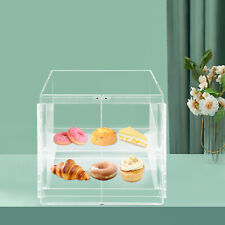 2 Tray Bread Storage Pastry Arclic Cake Display Case Pastries Muffins Show Case