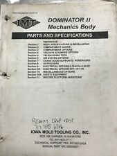 Imt Crane Dominator Mechanics Body Specifications Installation Parts Manual