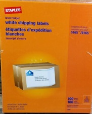 Staples 18062 Laserinkjet 100 Shipping Labels 8 12x11 White Avery 51658165