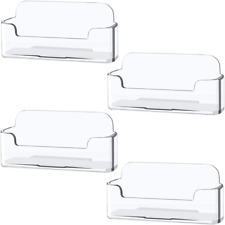 4 Pack Clear Plastic Business Card Holderacrylic Business Card Display For Desk