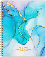 2024 2025 Daily Planner Calendar Organizer Monthly Diary With Inner Pocket Blue