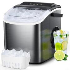 Bullet Ice Maker Countertop With Self-cleaning Staninless Steel Or Abs Plastic