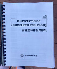 25 27 30 35 Tractor Repair Service Manual Fits Kioti Ck25 Ck27 Ck30 Ck35 Ck