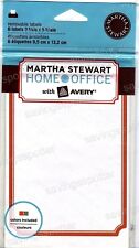 Martha Stewart Home Office With Avery Removable Labels Red Gray Border Pack Of 6