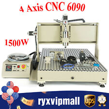 110v 4 Axis Cnc 6090 Router Engravermetal Engraving Drilling Milling Machine