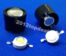 10pcs 14.5mm Black 15degree High Led Lens Reflector Collimator For 1w 3w 5w Led