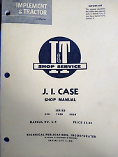 Vintage It Shop Service Manual C-9 J. I. Case Tractor Series 400 70dd
