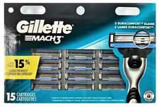 Gillette Mach3 Razor Blade Refills 15 Cartridges