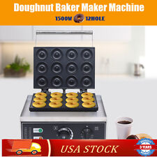 Commercial 12-hole Donut Maker Machine Electric Nonstick Doughnut Making Machine