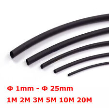 21 Black Heat Shrink Tubing 1mm-25mm Insulation Cable Heatshrink Sleeving