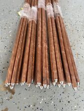 Lot Of 3 -erico 615880 Ul Listed - 58 In. Copper-bonded Steel Ground Rod 4ft