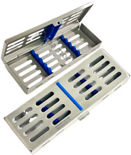 German Dental Autoclave Sterilization Cassette Tray Box Rack For 5 Instruments
