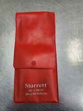 Starrett No S248 S 248 Drive Pin Punches 5 Pc Set 18 - 38 With Case