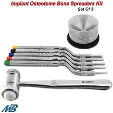 Dental Sinus Lift Bone Spreading Osteotome Kit Bone Mallet Hammer Amalgam Well