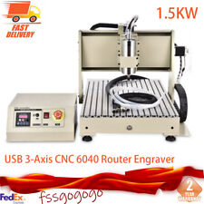 1.5kw 3 Axis 6040 Cnc Router Engraver Milling Drilling Machine Vfd Controller