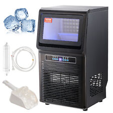 Vevor 70lbs24h Commercial Ice Maker Undercounter Freestanding Ice Cube Machine