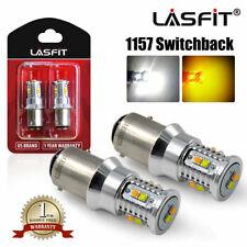 Lasfit 1157 Switchback Led Front Turn Signal Parking Drl Light Bulbs Dual Color