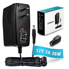 Chanzon 12v 3a Ul Listed 36w Ac Dc Switching Power Supply Adapter Input 100-...