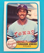 1981 Fleer 622 Ferguson Jenkins Texas Rangers Baseball Card I8