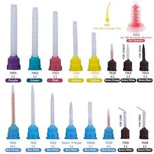 Silicone Rubber Dental Impression Mixing Tips Temporary Crowns Material Mix